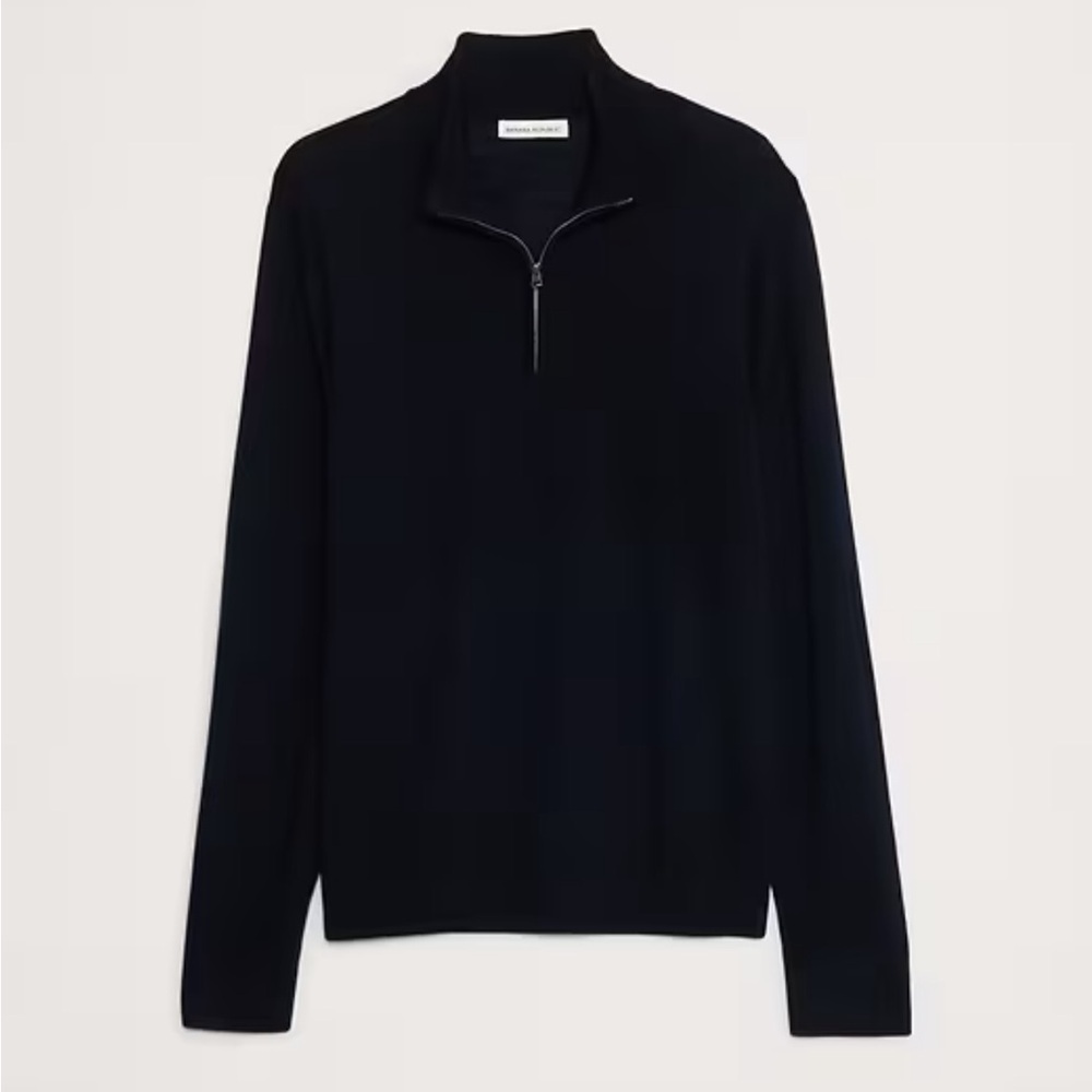 Banana Republic Merino Quarter Zip Sweater